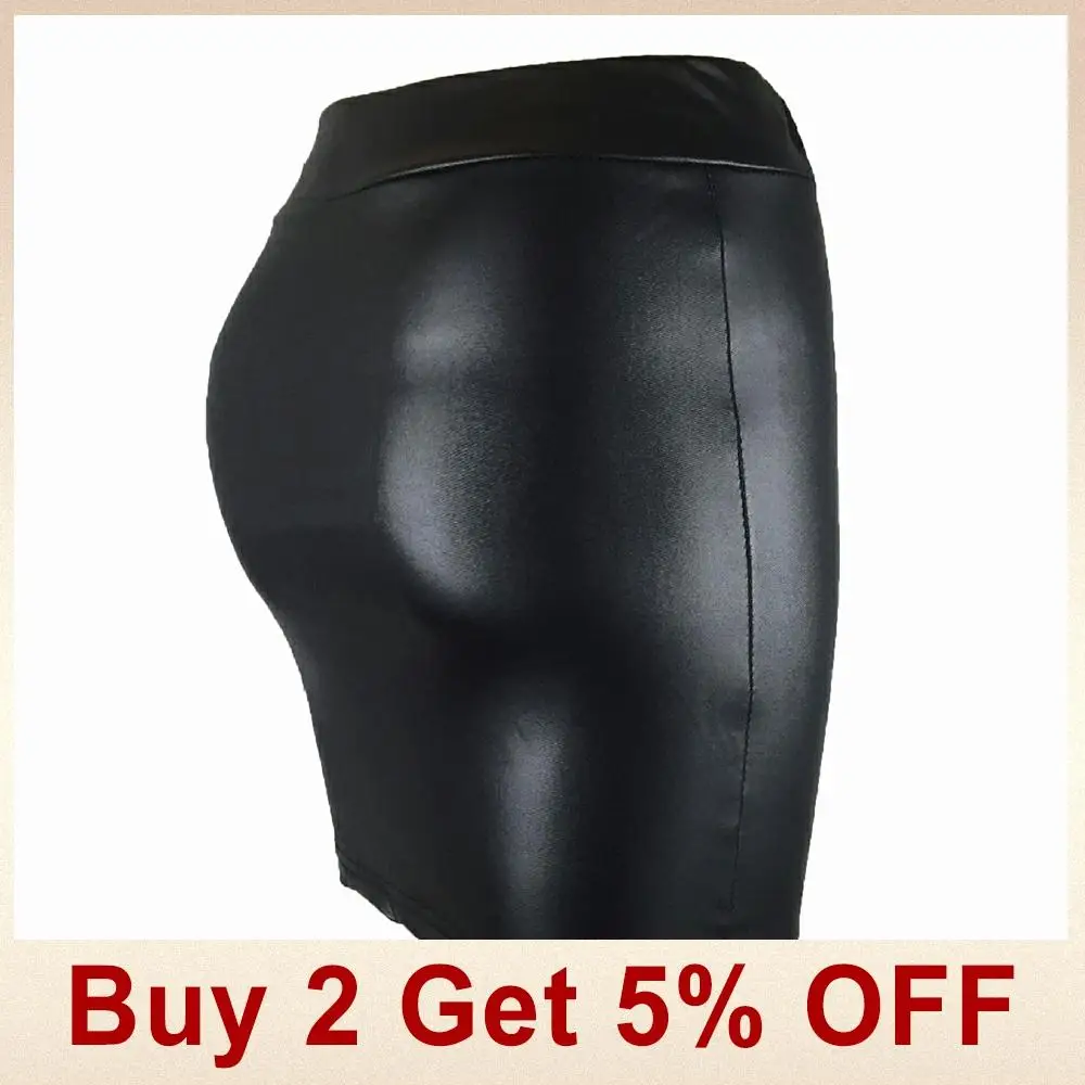 Fashion Women Skirt Black Solid Faux Leather Sexy Bodycon Autumn Pencil Skirts Plus Size High Waist Mini Skirt Club Night