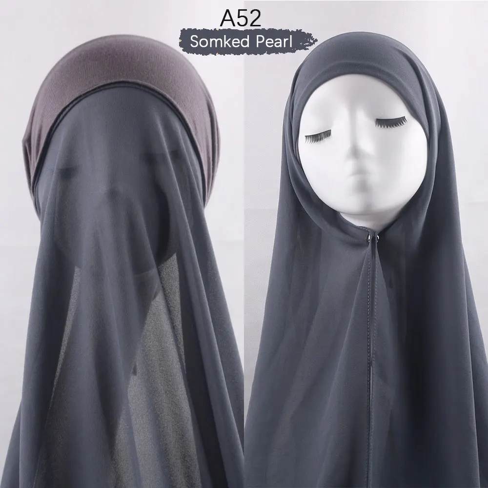 Muçulmanas, Bonnet Hijabs, Xaile Pinless, Lenço de