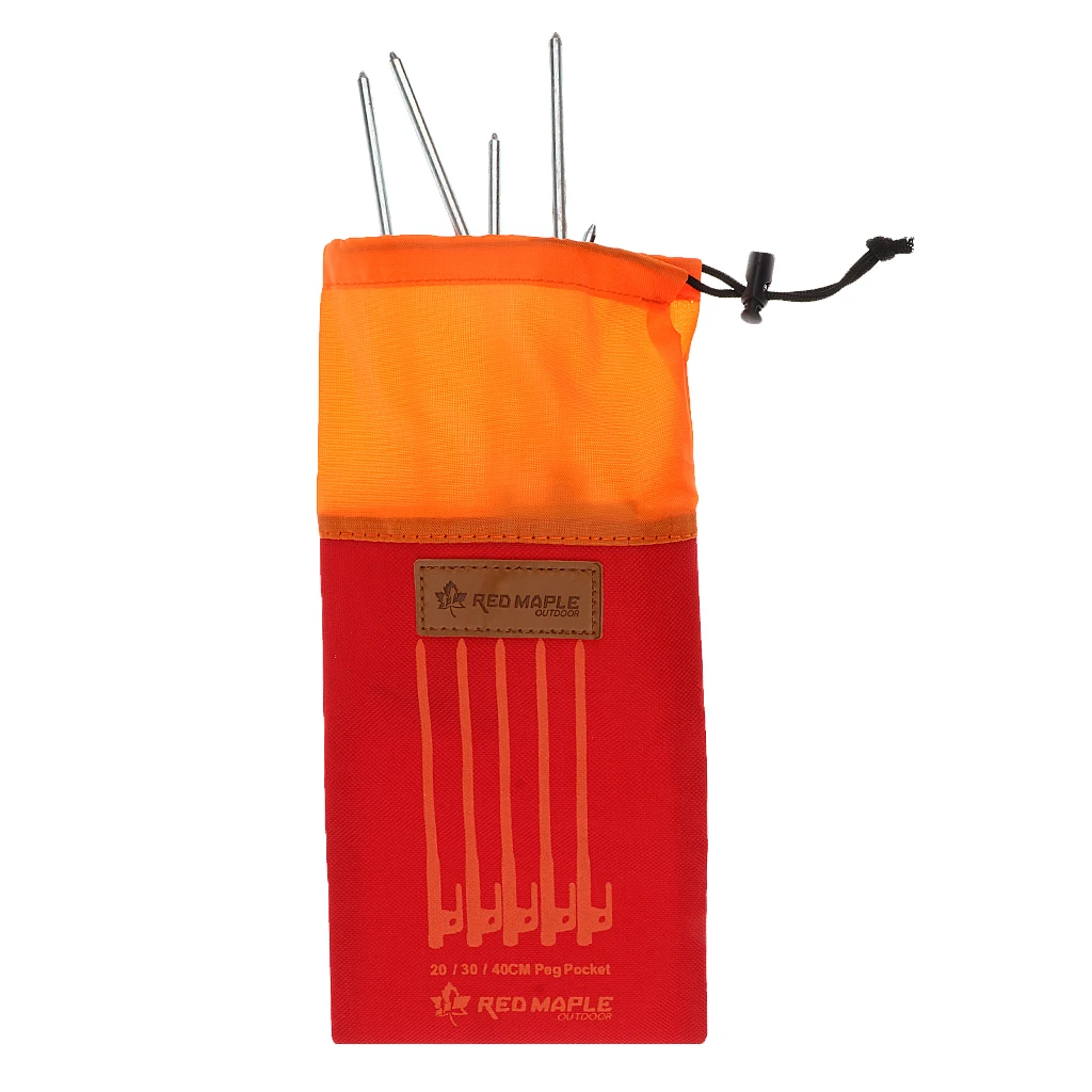 Outdoor Portable Tools Bag Tent Peg Nails Stake Storage Pouch Hammer Rope Organize Bag with Drawstring Camping Fishing Accessory