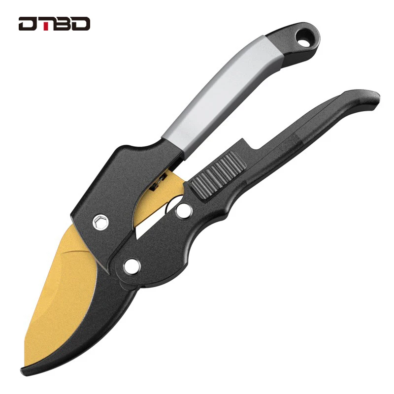 DTBD-cortacésped de mano para cortar plantas, tijeras de jardinería, herramienta de podar ramas de yunque, horticultura