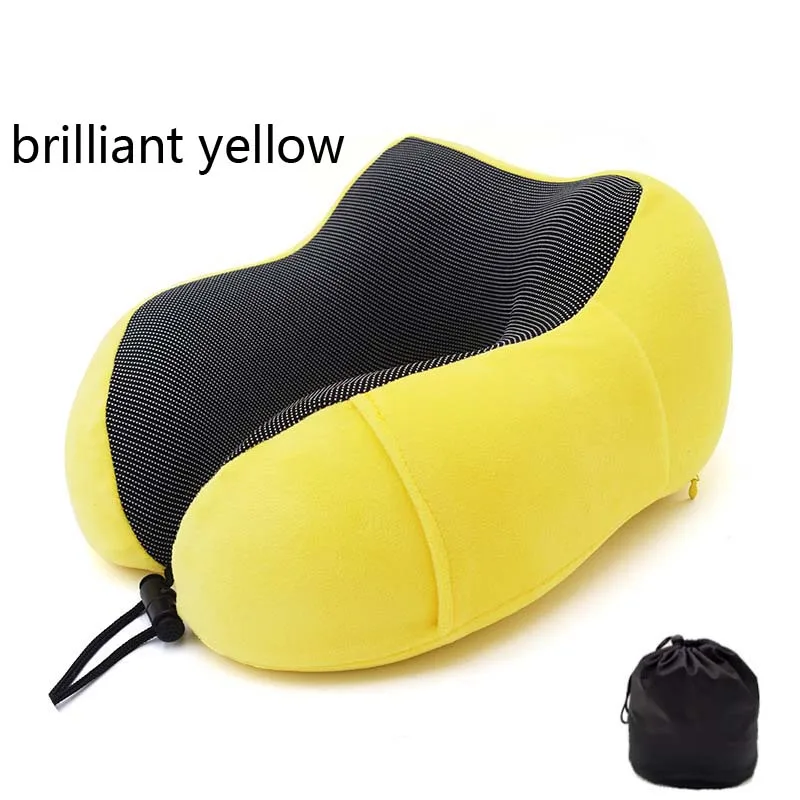 New U-Shaped Memory Foam Neck Pillows Cervical Healthcare Bedding Drop Shopping Soft Slow Rebound Space Travel Pillow | Дом и сад
