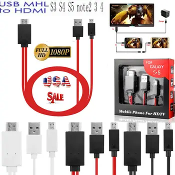 

2019 Newest Fashion MHL Micro USB to HDMI 1080P HD TV Cable Adapter For Android Phones Samsung