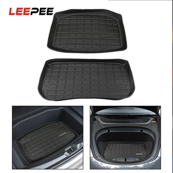 

LEEPEE Car Front Rear Trunk Storage Mat For Tesla Model 3 Trunk Mats Waterproof Trunk Cargo Tray Protective Pads Car-styling