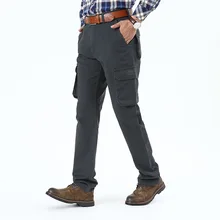 Весенние Брюки Карго, мужские повседневные брюки из 97% хлопка, мужские прямые длинные брюки с множеством карманов, мужские брюки, плюс размер 44, тактические брюки