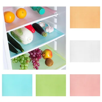 

Refrigerator Mats Shelf Liner Washable Antibacterial Vegetable Fruits Fresh Fridge Pads Drawer Table Placemats 10pcs