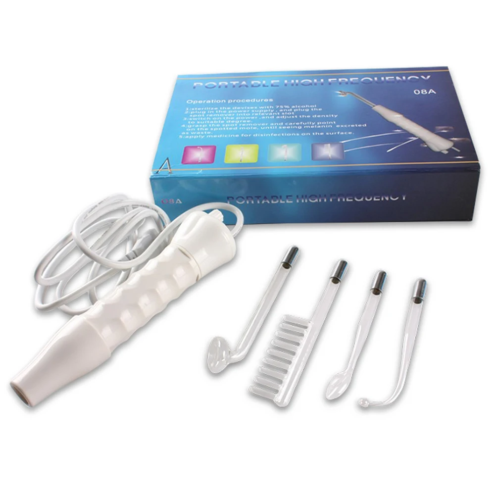 4 In1High Frequency Skin Beauty Device Machine w/Neon&ndash;Anti-Aging-Skin Tightening-Wrinkle Reducing-Dark Circles&ndash;Blemish Control