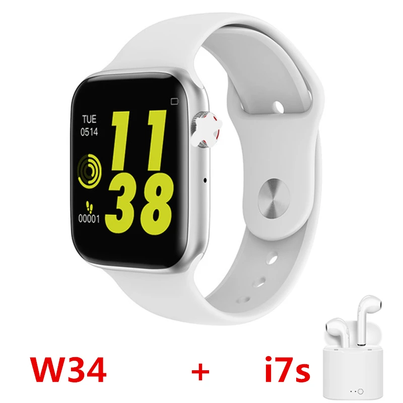 

W34 Bluetooth Call Smart Watch ECG Heart Rate Monitor Iwo 8 Lite Smartwatch for Android IPhone Xiaomi Band PK Iwo 8 10