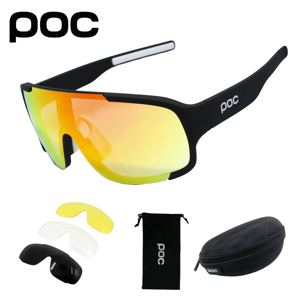 POC, 4 линзы, велосипедные очки, спортивные солнцезащитные очки для мужчин и женщин, для горного велосипеда, велосипедные очки, lentes de sol para beisbol
