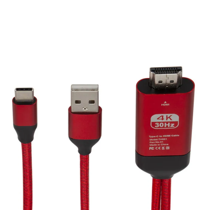 Кабель-адаптер type-C к HDMI HDTV 4K с USB для samsung Galaxy S10 S9 Note 9 VH99