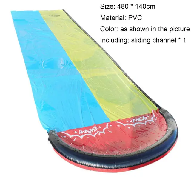 Giant Surf Water Slide Fun Lawn Water Slides Pools For Kids Summer PVC Games Center Backyards Outdoor Children Adult Toys 4