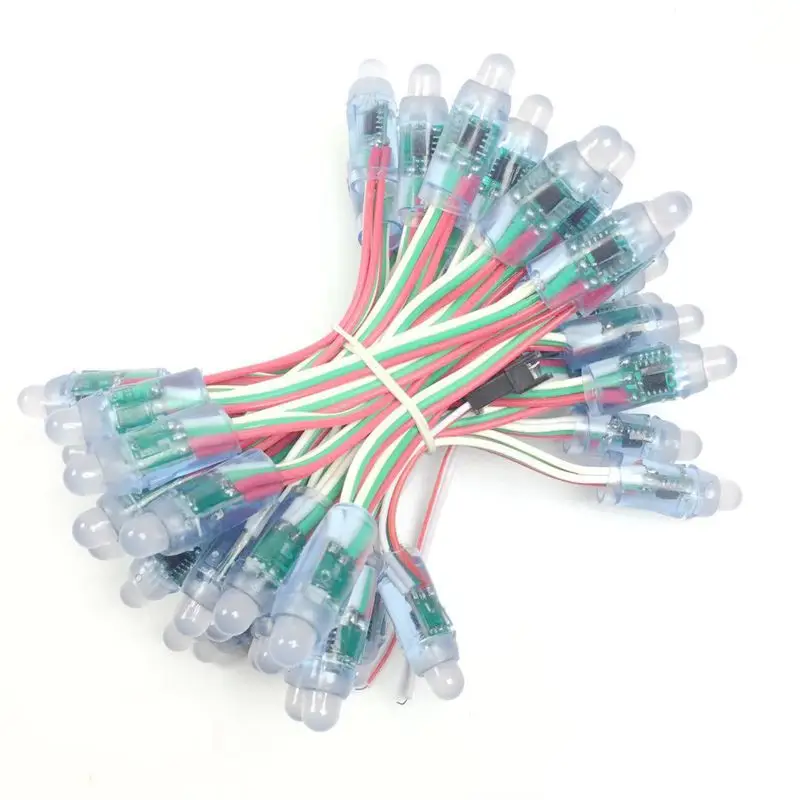 2000 шт./лот DC 5V WS2811 IC RGB светодиодный модуль гирлянда 12 мм Полноцветная наружная