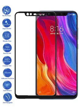 

Protector de Pantalla para Xiaomi Mi8 SE Negro Completo Cristal Templado Curvo