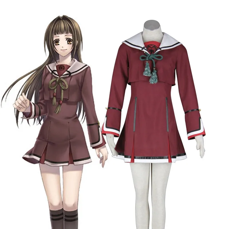 Hiiro No Kakera Cosplay Tamaki Kasuga Costume School Girl Uniform | Тематическая одежда и униформа