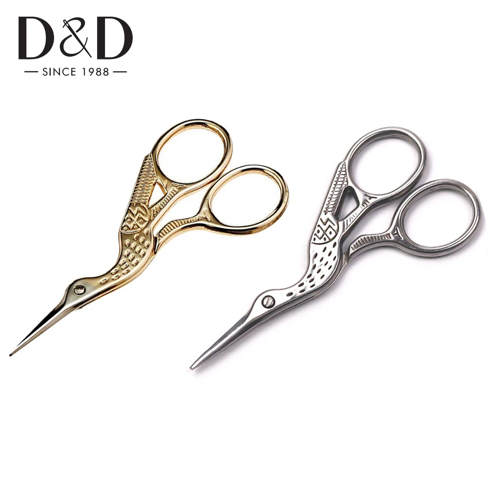 

D&D Vintage Stork Scissors for Needlework Embroidery and Sewing Scissors for DIY Tailor's Scissors Sewing Tool