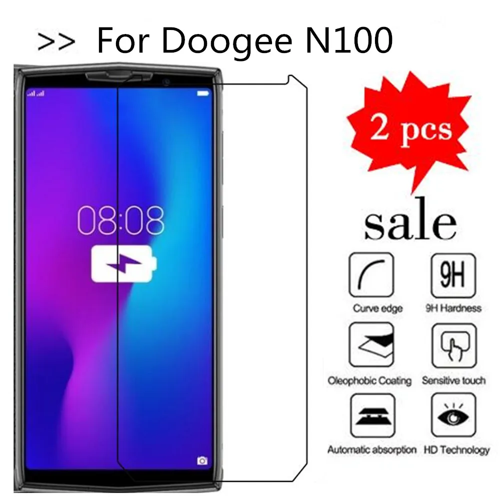 Для Doogee N100 закаленное стекло 9H Высокое качество Защитная пленка Взрывозащищенный протектор экрана для Doogee N100