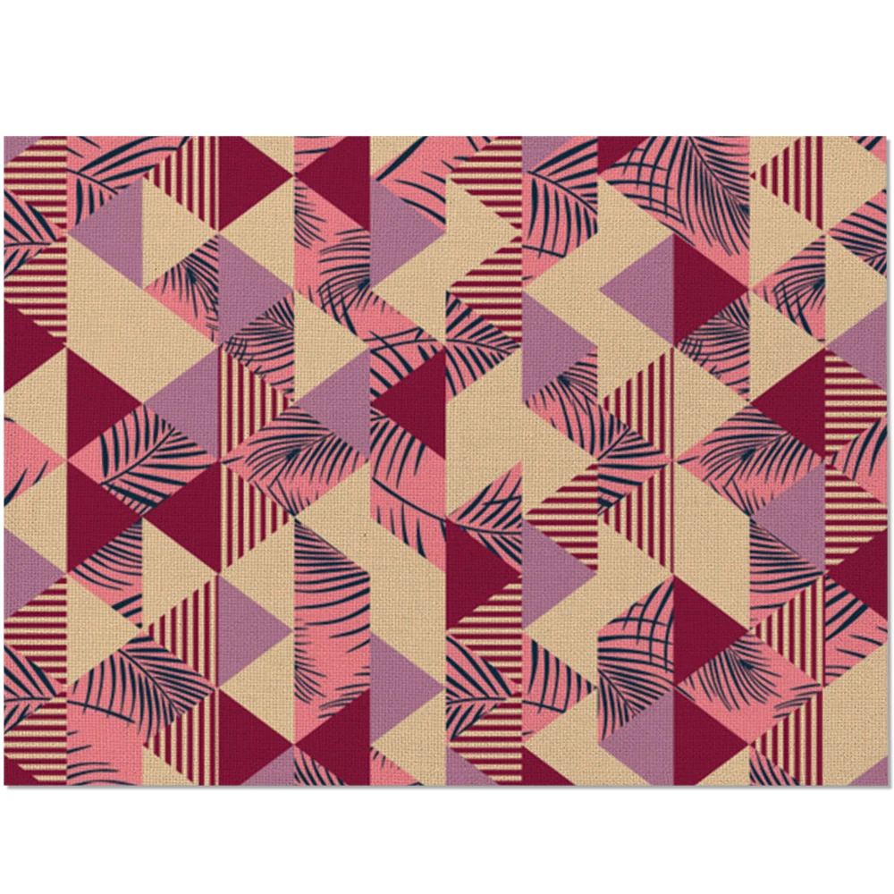 waterproof polyester TTLIFE модная цветная настольная колодки с геометрическим рисунком, подстилка под столовую посуду коврики многоразовые полиэфирное белье салфетки домашний декор салфетки - Цвет: waterproof polyester