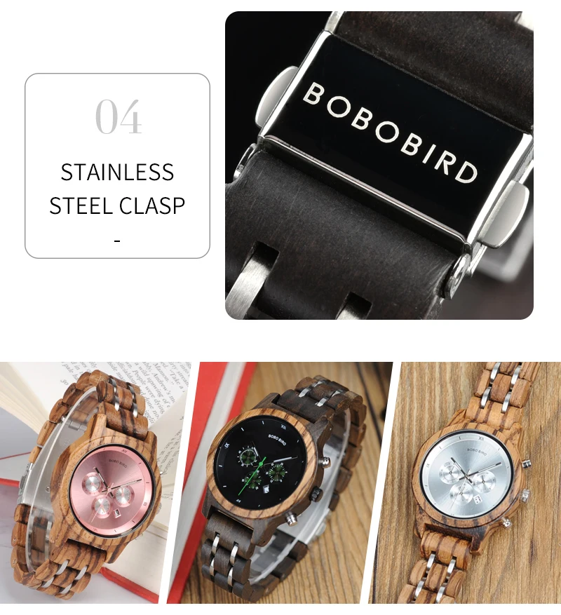 BOBO BIRD простые деревянные женские часы reloj mujer Miyota кварцевый механизм Женские часы на заказ наручные часы подарок с деревянной коробкой B-P18