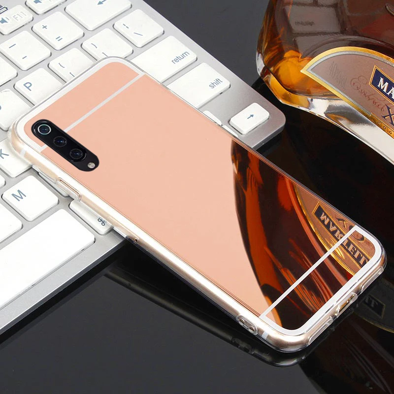 Для чехол для телефона samsung Galaxy A40 Чехол класса люкс из розового золота мягкий чехол из ТПУ с зеркалом 40 30 A50 A70 A20 A10 S8 S9 S10 плюс S10e S7 край