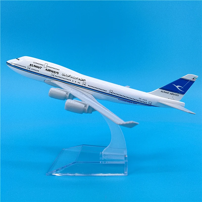 1:400 масштаб 16 см Kuwait Airways Airlines Boeing B747 металлический сплав самолета Модель