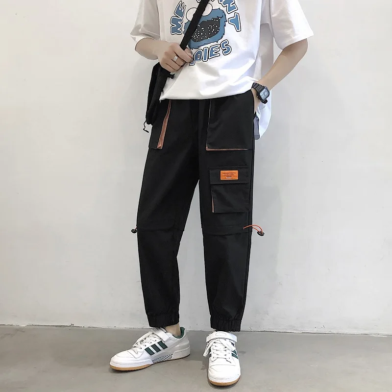

2020 loose jogging pants military uniform Harlan camouflage pants streetwear punk black overalls men trousers