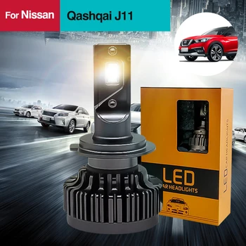

Special For Nissan Qashqai-J11 Car Led headlight With CSP Chips H7 H11 H1 H4 H8 H9 HB3 HB4 9005 9006 9012 6000K 12V 7200LM 30W