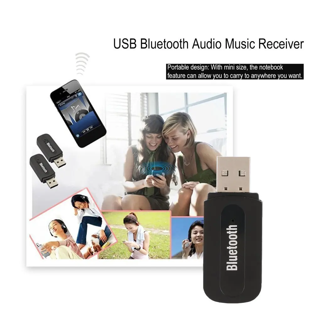 Беспроводной USB Bluetooth приемник адаптер Музыка стерео AMP Dongle аудио домашний динамик 3,5 мм разъем Bluetooth приемник подключения