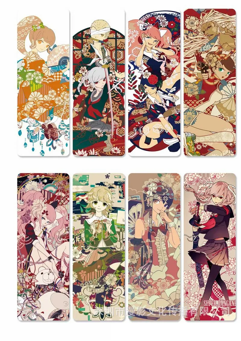 10 компл./лот аниме Danganronpa Trigger Happy Havoc закладки для книг monokuma книжная Обложка из ПВХ mark офисные школьные принадлежности подарок