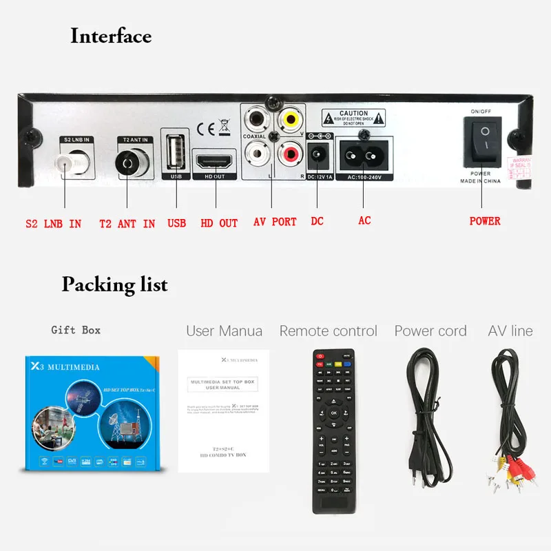 Full HD 1080P цифровой наземный спутниковый ресивер DVB-T2 DVB S2 DVB C комбо ТВ тюнер Поддержка Dolby AC3 с USB wifi cccam