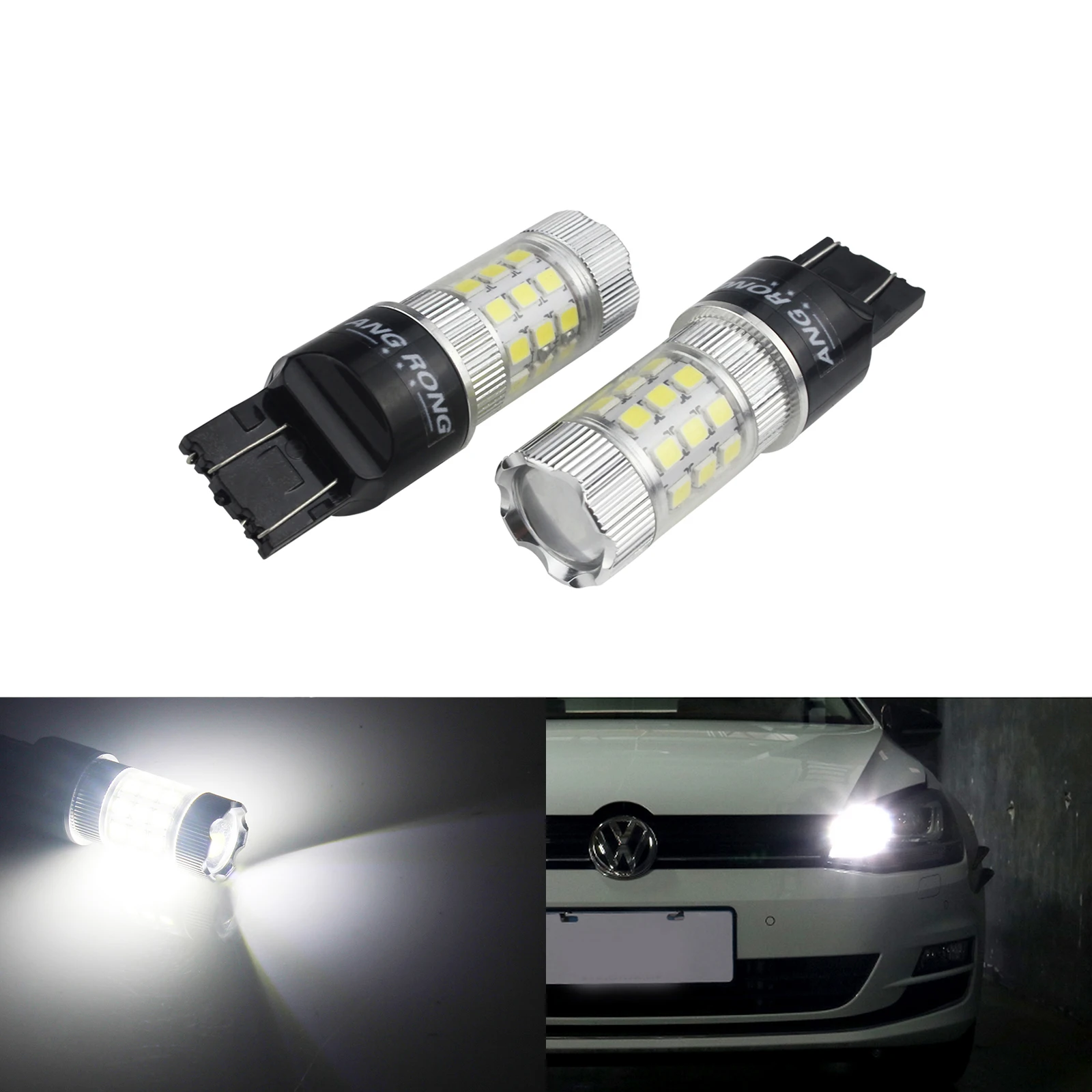 ANGRONG 2x7443 W21/5W 7440 W21W 30W DRL светодиодный задний стоп светильник заднего хода 6000K |