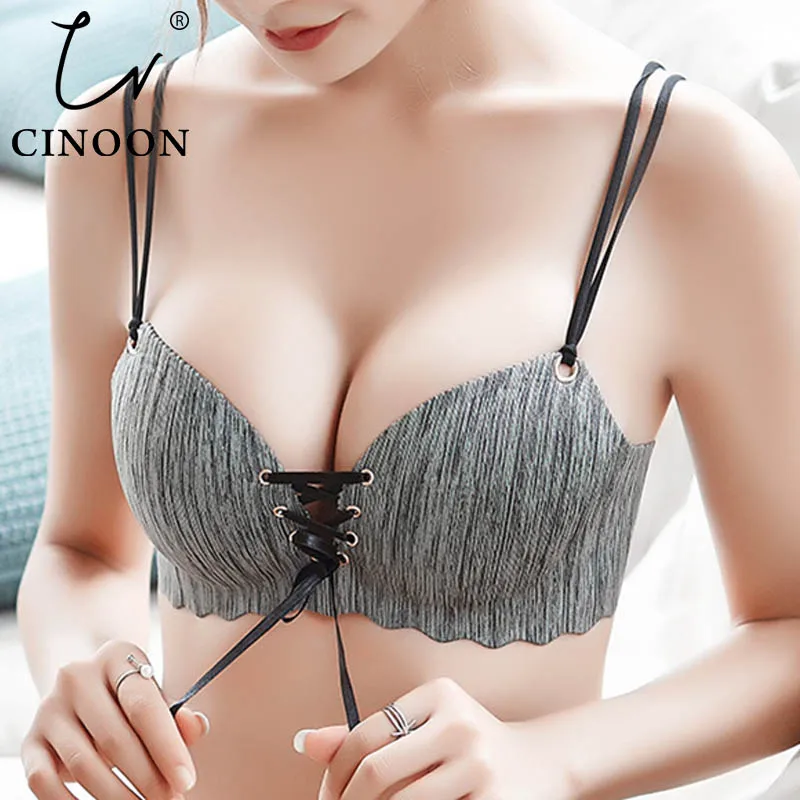 

CINOON Super Push Up bras Sexy seamless women's underwear Wire Free Female bralette beauty back lingerie Ladies Brassiere