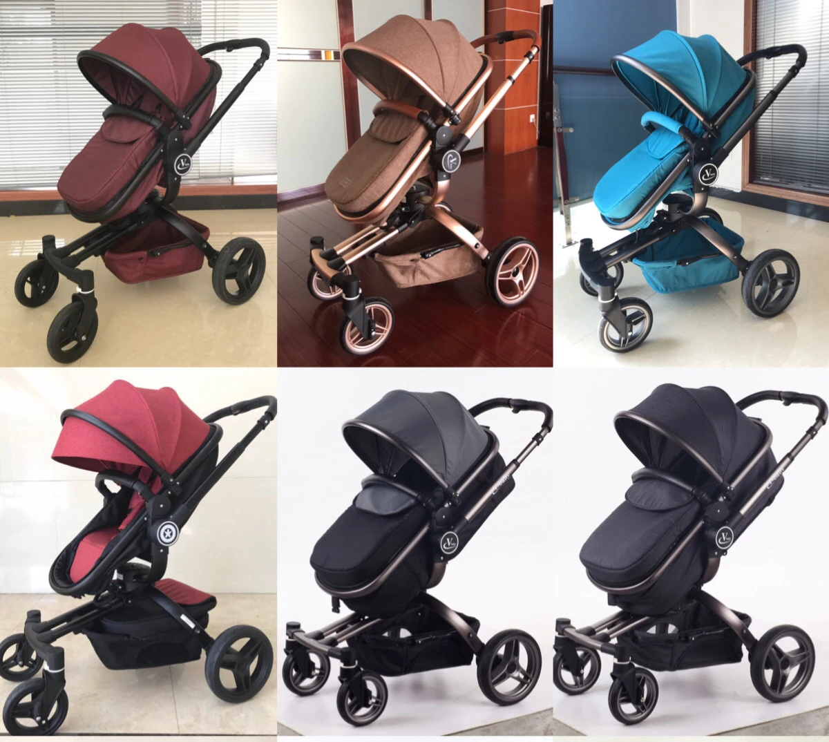 Baby Cart Baby Trolley Leather 3 In 1 