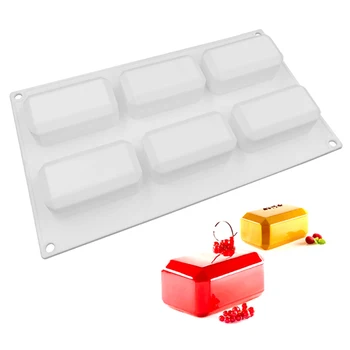 

Italian Mousse Cake Mold 6 Even Brick Shape Cake Mold DIY Baking Chocolate Mousse Mold Baking Chocolate Mousse Tool