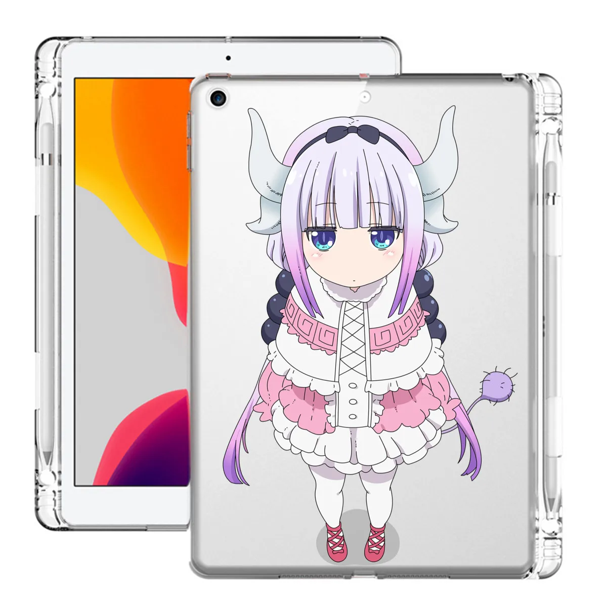 Чехол с аниме для iPad Pro 11 2020 10 2 8 поколения Air 4 Clear Mini 5 7 6 12 9 Miss Kobayashi's Dragon Maid |