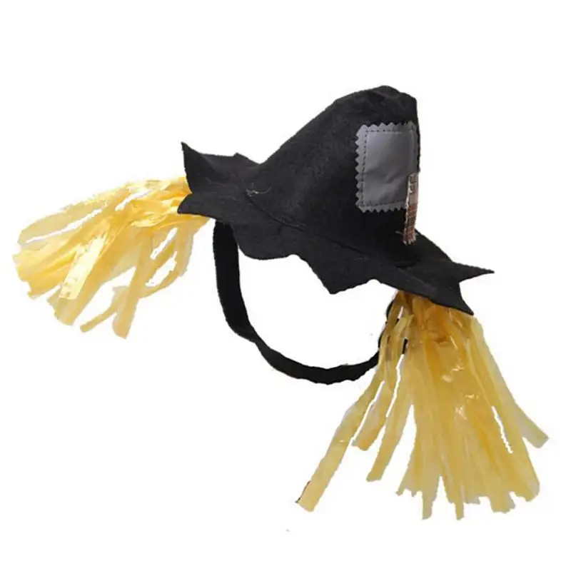 1pc Pet Hat Durable Halloween Comfortable Decorative Scarecrow Hats Scarecrow Costumes Cosplay Caps for Cat Pet Dog