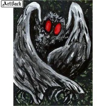 

5d diy diamond painting owl horror sticker diamond mosaic rhinestone crafts home decoration