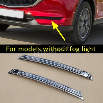 

Fog Light Cover For Mazda CX-5 KF 2017 2018 2019 2020 Glossy Chrome CX5 Front Fog Lamp Overlay Trims