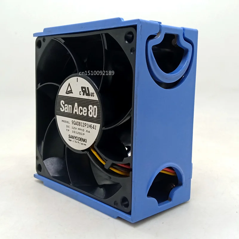 For Sanyo 8038 12V double ball PWM fan 9GA0812P1H641 wave 4U server chassis fan Free shipping