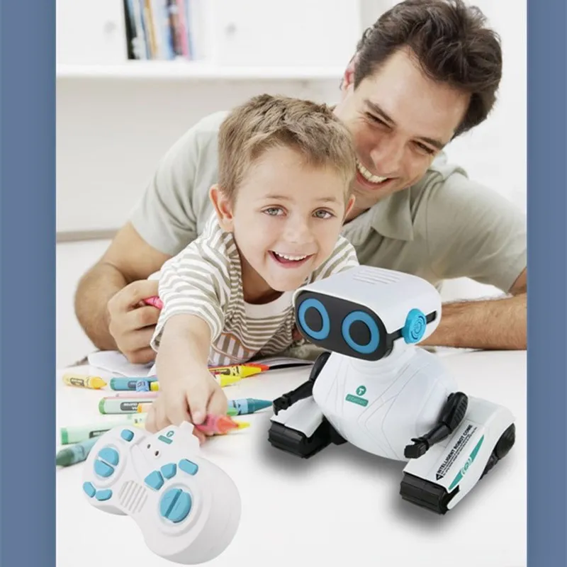 Remote Control Robot Toy RC 2.4G Simulated Machine Sound  Brilliant Light Dancing  Walking Children's Educational Electric Toy 3