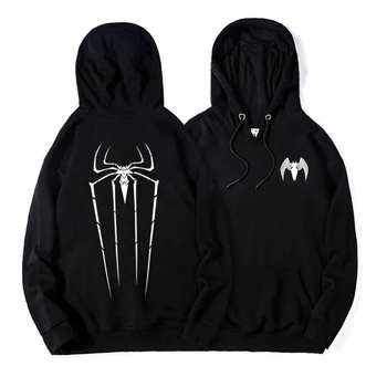 

Autumn Winter Fashion MARVEL Hoodies Spiderman Men Hoodie Sweatshirts Tops Casual Women Cotton Fleece Pullovers Streetwear