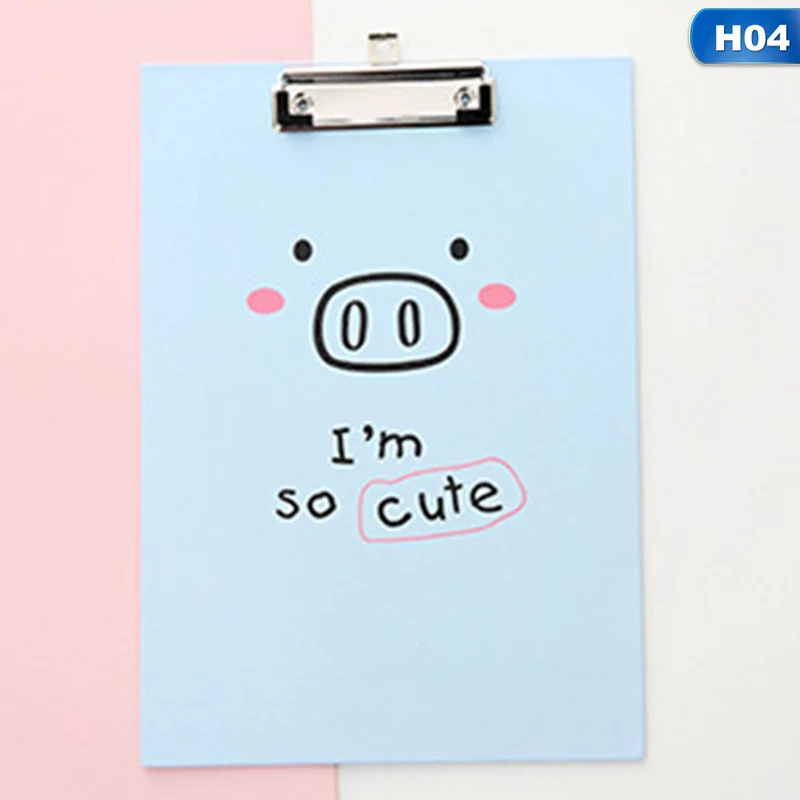 Lovely Pig Series A4 папка-доска для писания офисный набор маркеров клип офисные школьные принадлежности - Цвет: Красный