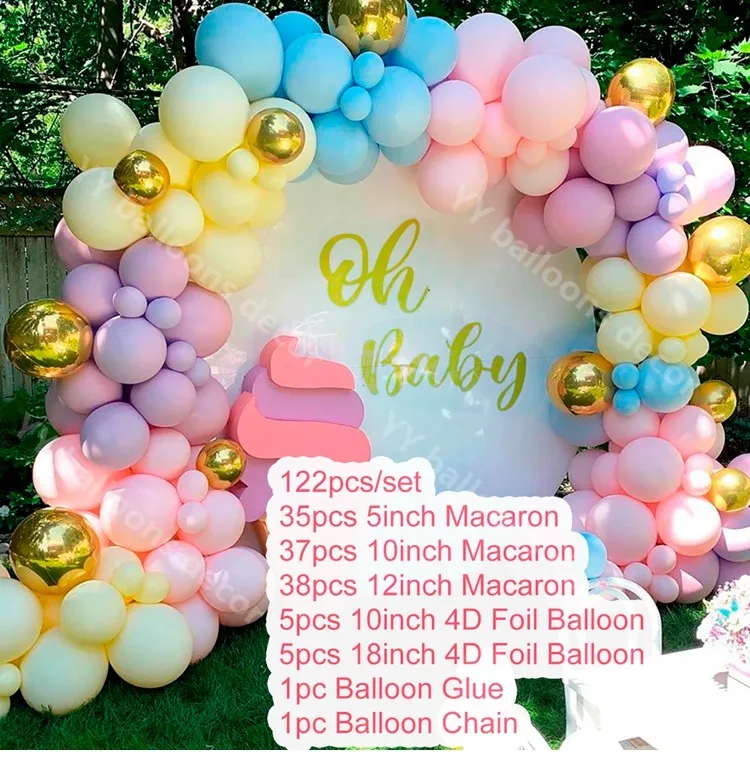 DIY Global Macaron 1 украшение для первого дня рождения детская гирлянда на свадьбу день