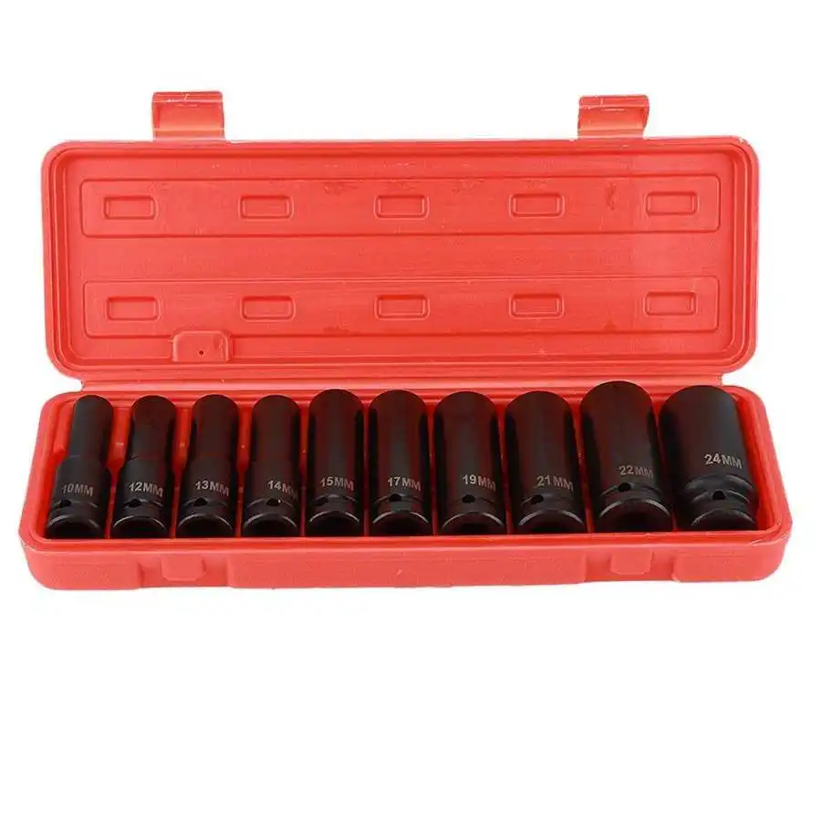 £15.04 10pcs 01 Feb Inch Deep Impact Socket Tool Set 6 Point