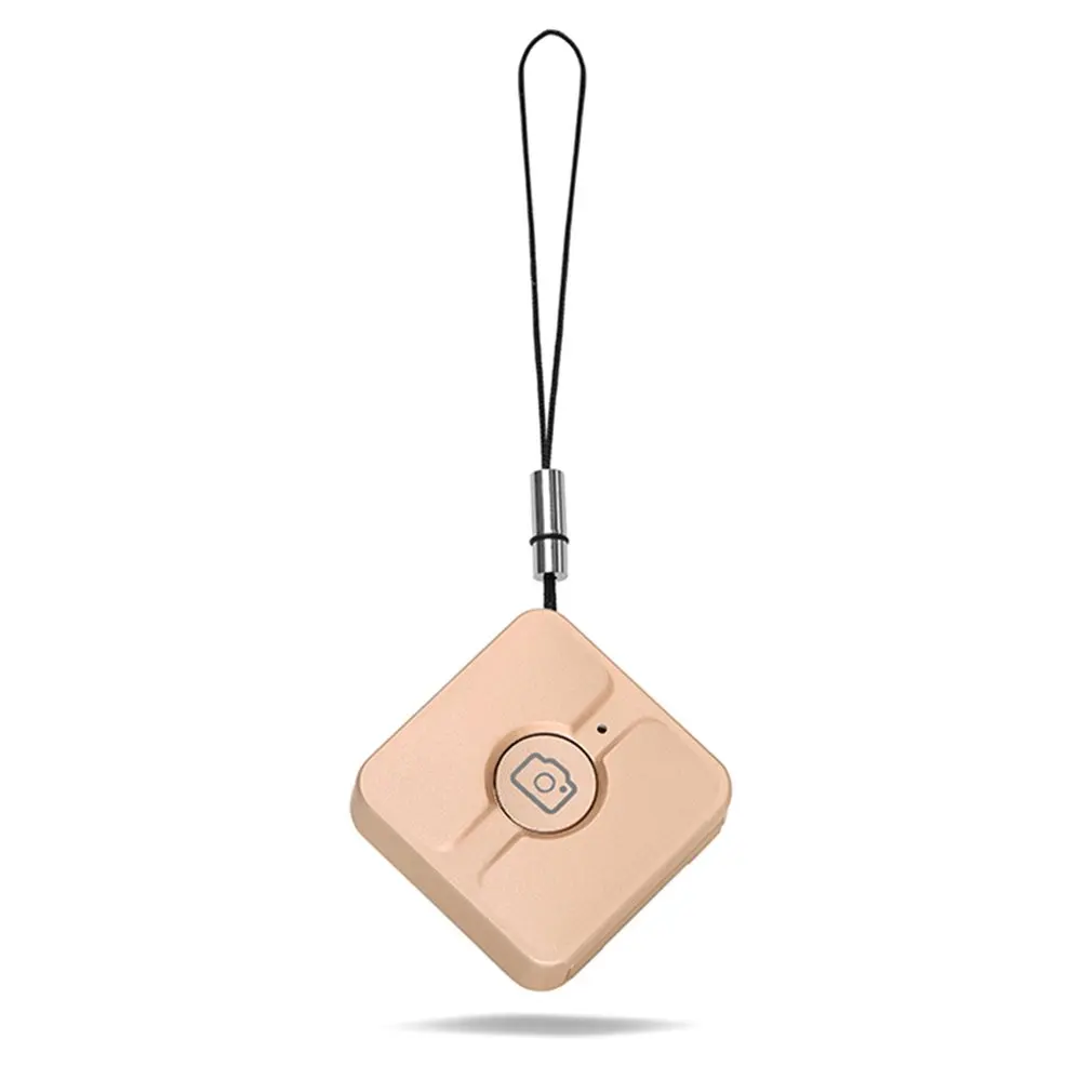 Gold Беспроводной Bluetooth телефон камера Пульт дистанционного управления затвора для селфи палки монопод Кнопка контроллера затвора для Android IOS - Цвет: Gold