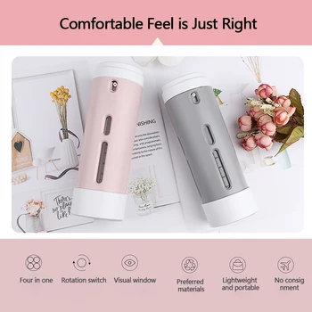 

Four In One Bottling Set Travel Portable Lotion Bottle Shampoo Shower Gel Rotation Switch Press Artifact