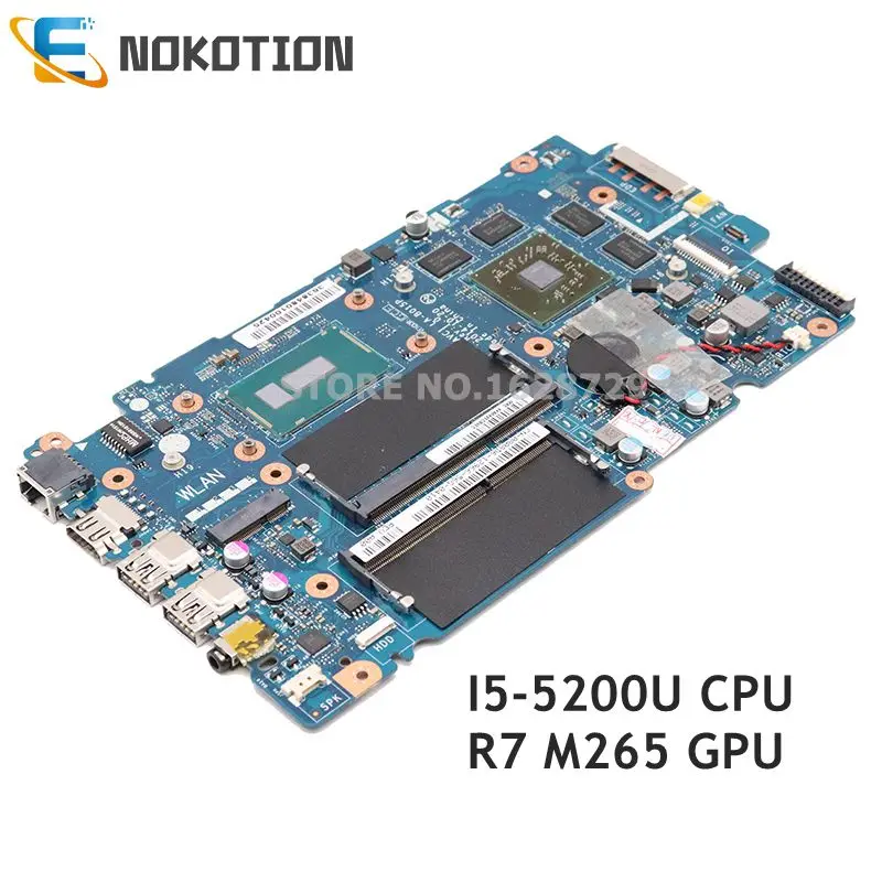 NOKOTION CN-0808D6 0808D6 ZAVC1 LA-B015P для Dell 14-5448 5448-14MR материнская плата для ноутбука 14 дюймов SR23Y I5-5200U Процессор R7 M265 GPU