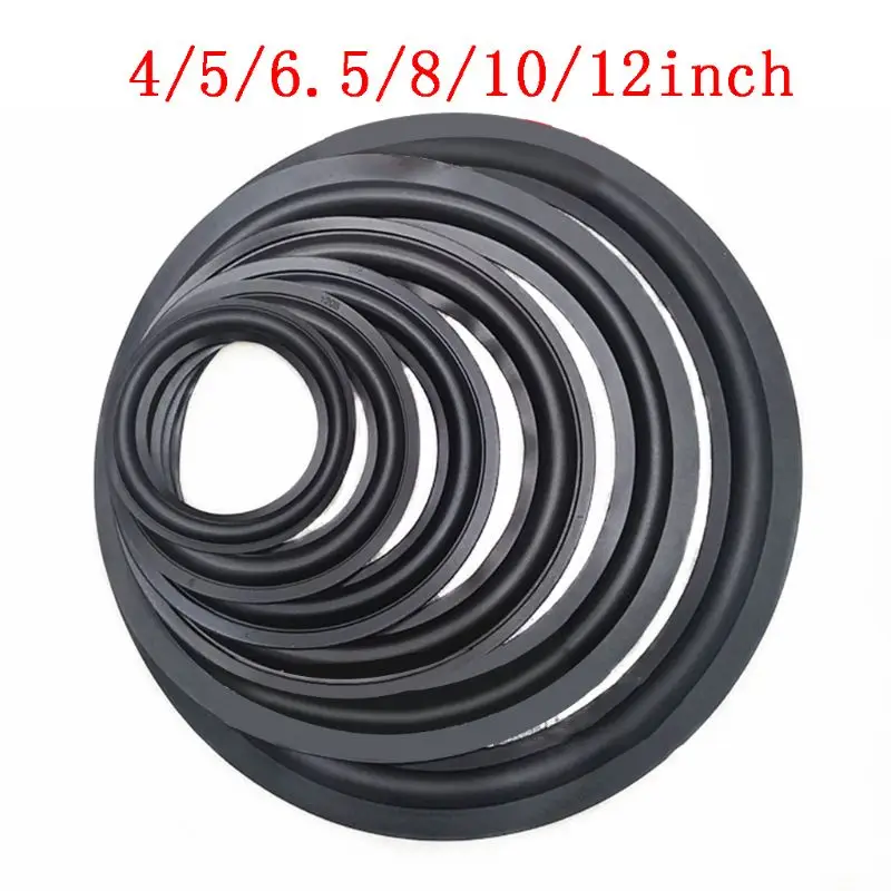 Mejores Ofertas Anillo para altavoz de goma elástica de 4/5/6, 5/8/10/12 pulgadas, reparación envolvente, borde de Woofer de espuma KjwneJaygB7