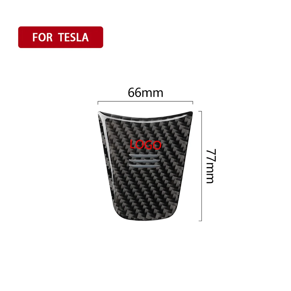 Замена для Tesla модель 3 рулевое колесо нижний декор из углеродного волокна Накладка для автомобиля украшение интерьера