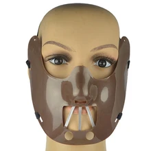Ужас Ганнибал маски тишина ягнята Хэллоуин Страшные маскарадные принадлежности для костюмированной вечеринки пластиковые взрослые Полнолицевые маски