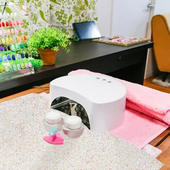 

1pc Full Diamond Nail Art Mat Foldable High Quality Table Mat for Private Manicure Dressing Table