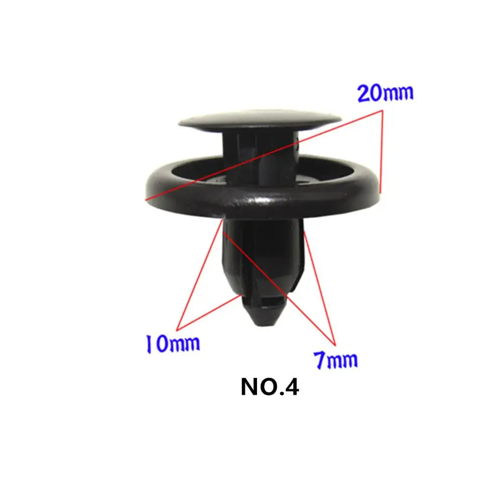 Автоматическое пластиковое крепление клипса для Toyota Crown eiz Overbearing Land Cruiser Prado RAV4 крыло с заклепками - Название цвета: 10pcs number 4